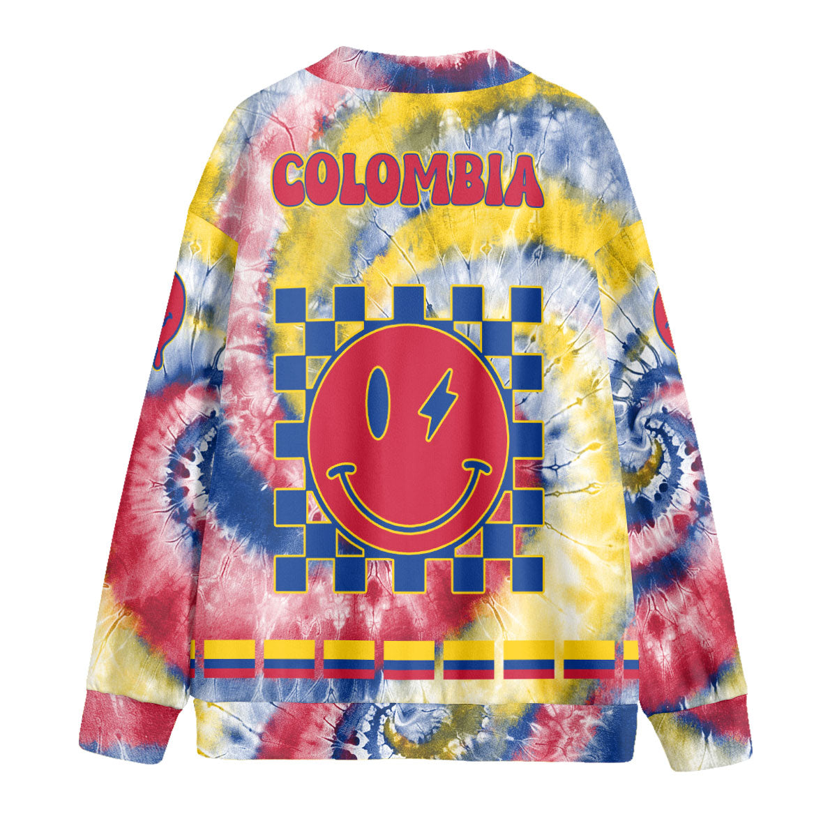 Colombia Fleece Cardigan Custom Tie Dye Style 2