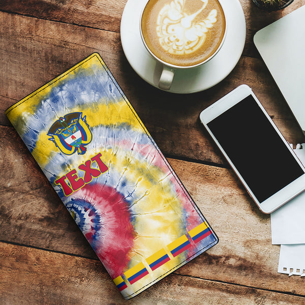 Colombia Leather Wallet Custom Tie Dye Style 1