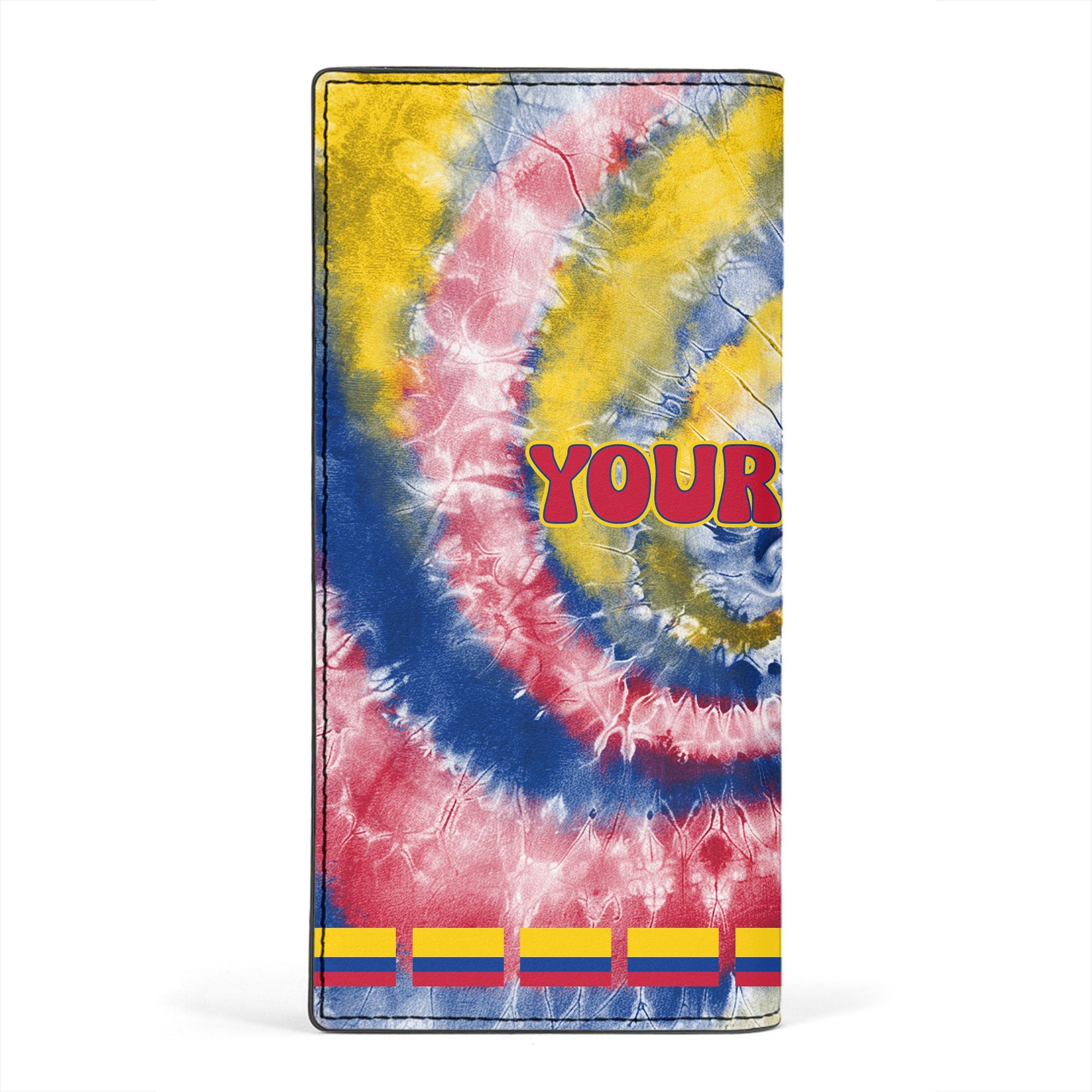 Colombia Leather Wallet Custom Tie Dye Style 2