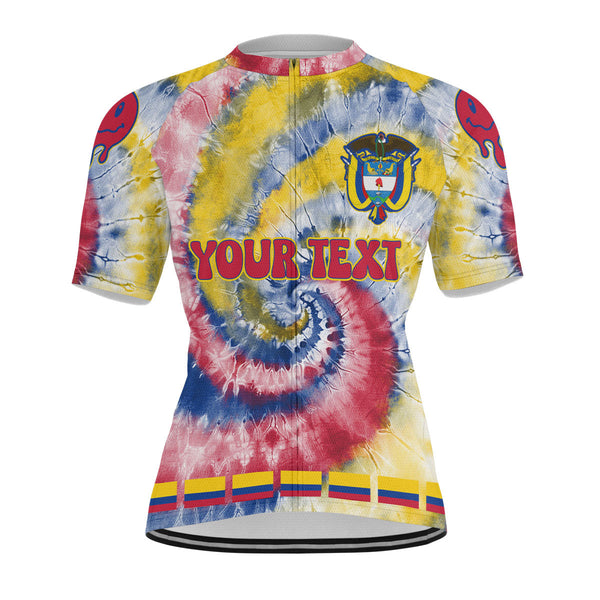 Colombia Men Cycling Jersey Custom Tie Dye Style 1