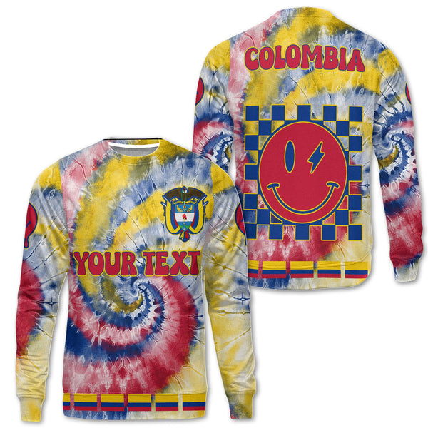 Colombia Sweatshirt Custom Tie Dye Style 1