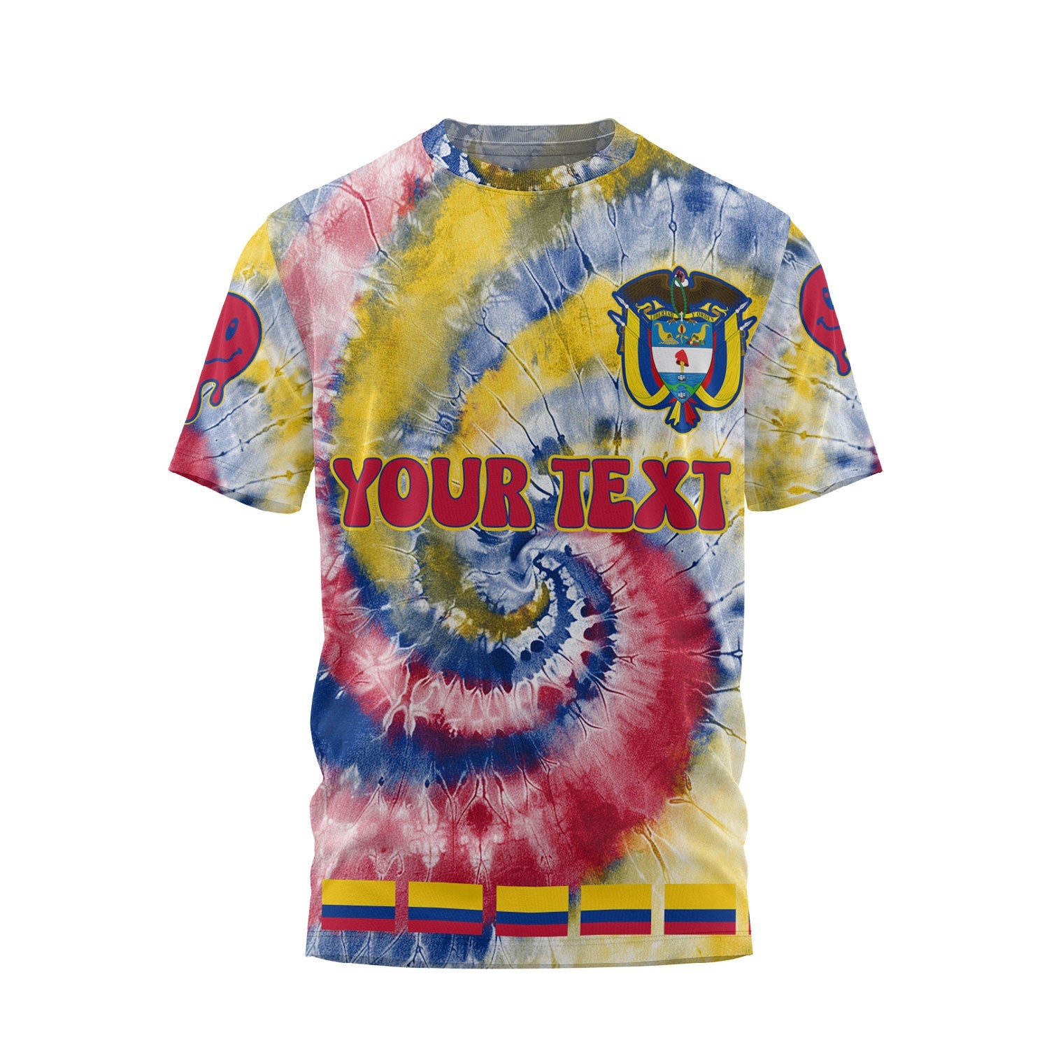 Colombia T Shirt Custom Tie Dye Style 1