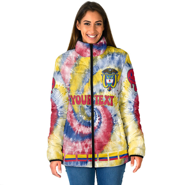 Colombia Women Padded Jacket Custom Tie Dye Style 1