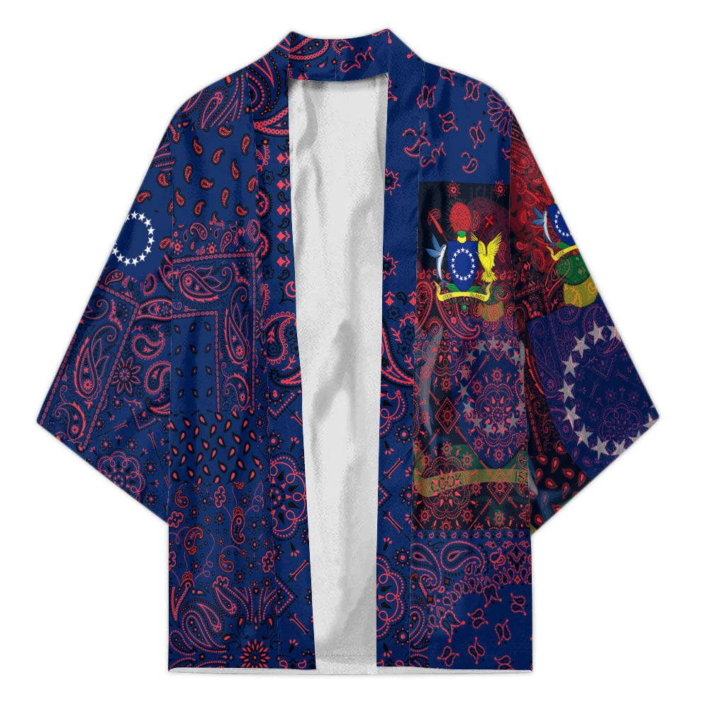 Cook Islands Kimono Paisley Flag And Skull Style 1