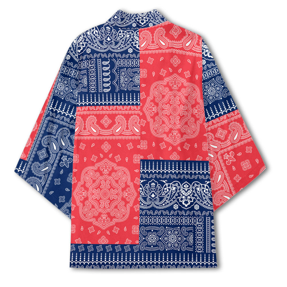 Cook Islands Kimono Flag And Paisley Basic Style 3