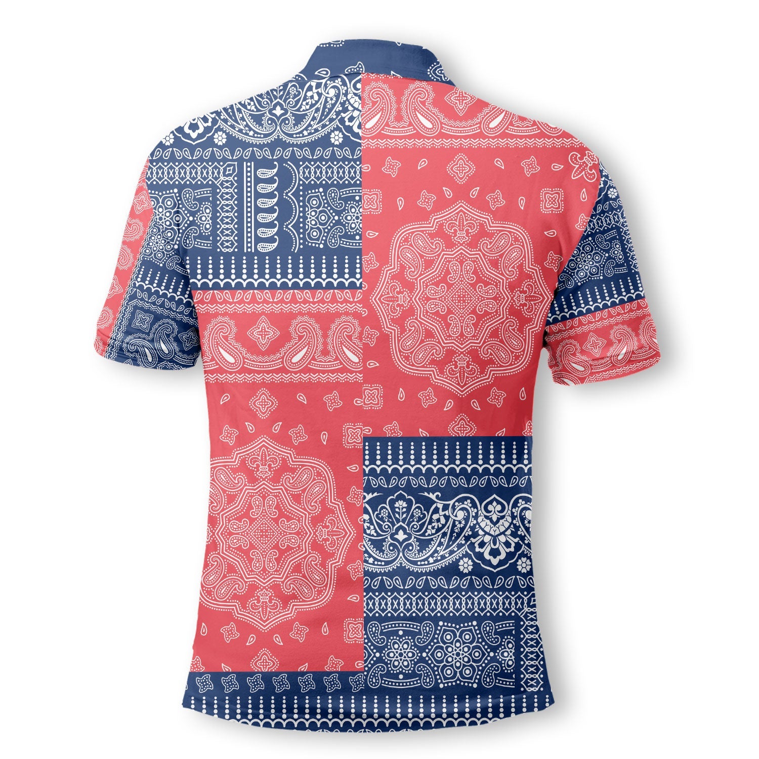 Cook Islands Polo Shirt Flag And Paisley Basic Style 3