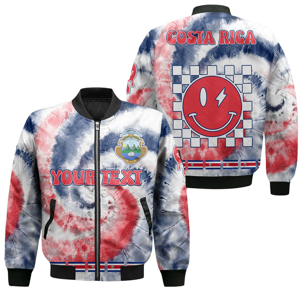 Costa Rica Bomber Jacket Custom Tie Dye Style 1