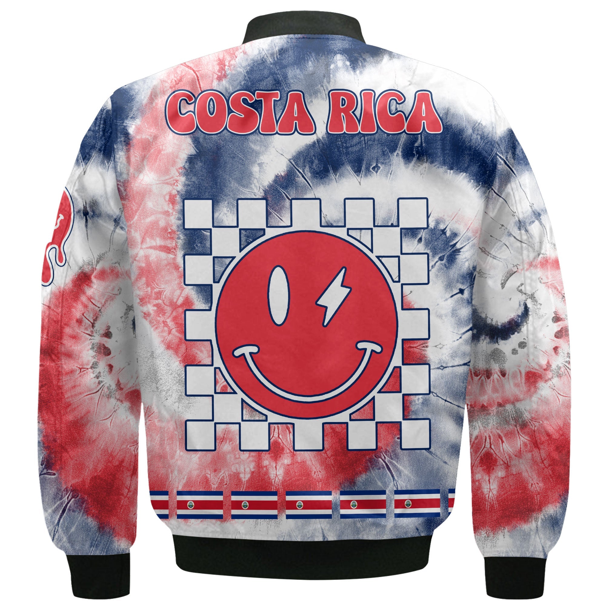 Costa Rica Bomber Jacket Custom Tie Dye Style 3