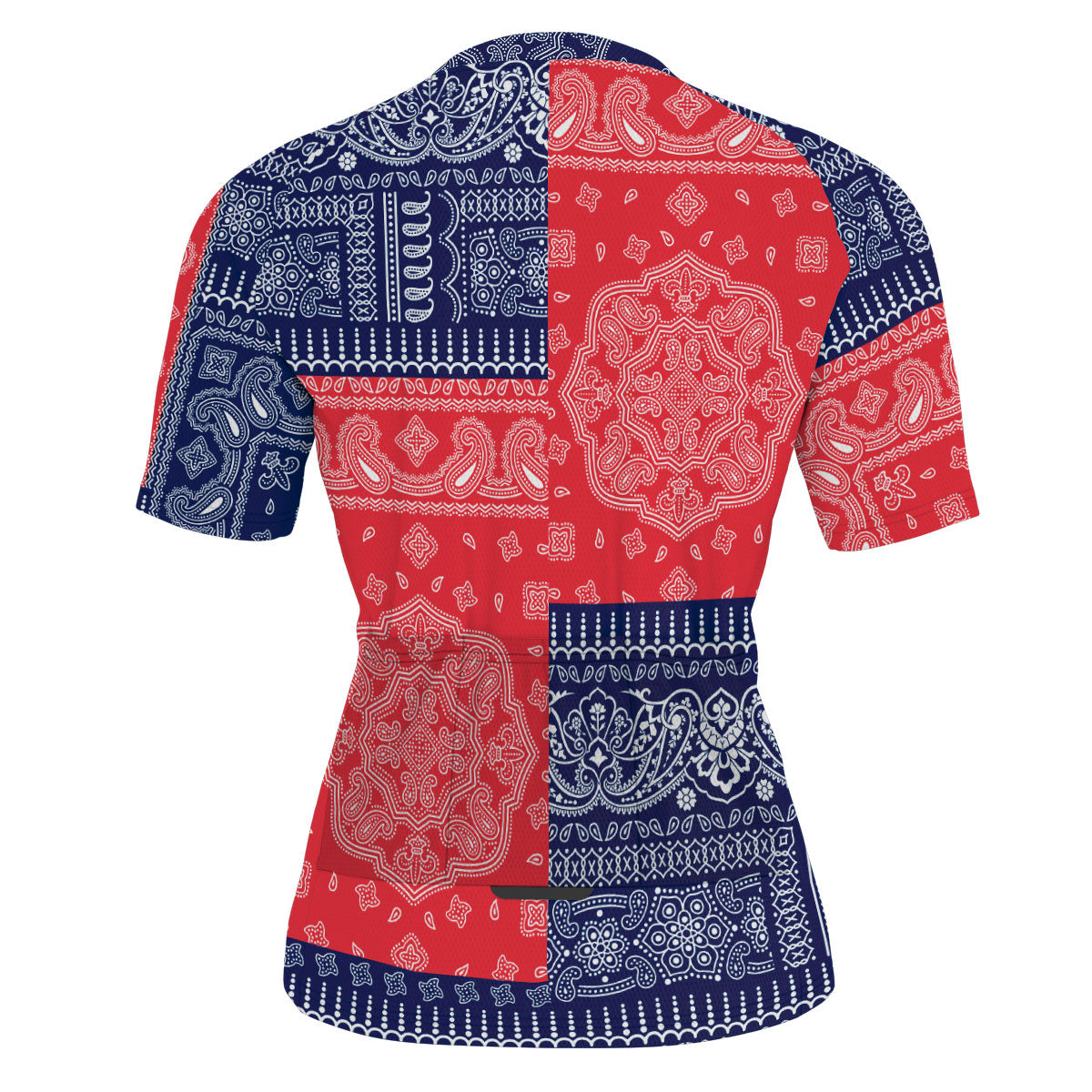 Costa Rica Men Cycling Jersey Flag And Paisley Basic Style 3