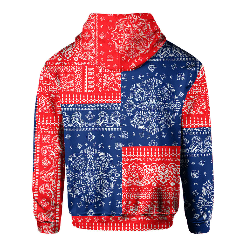 Croatia Hoodie Flag And Paisley Basic Style 3