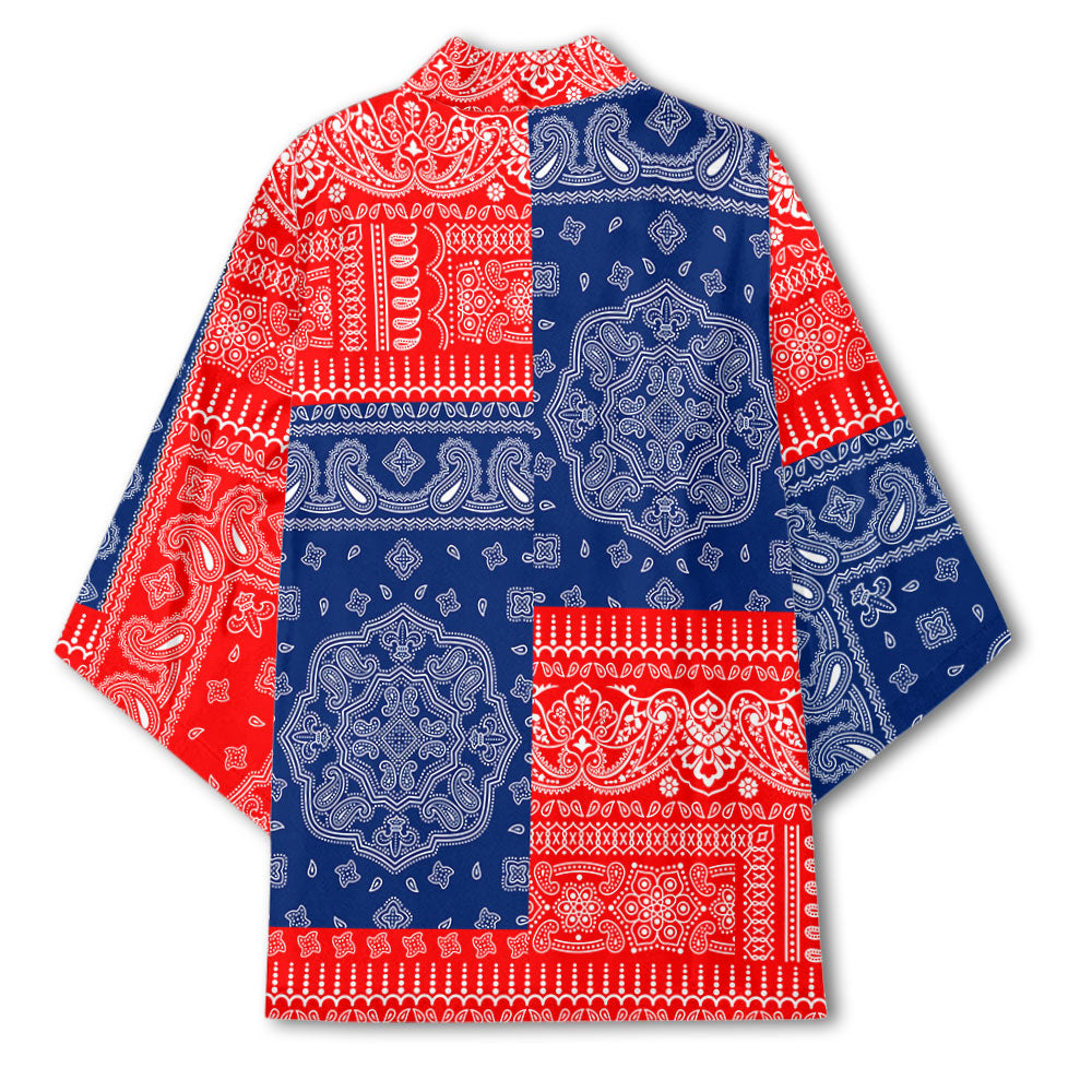 Croatia Kimono Flag And Paisley Basic Style 3