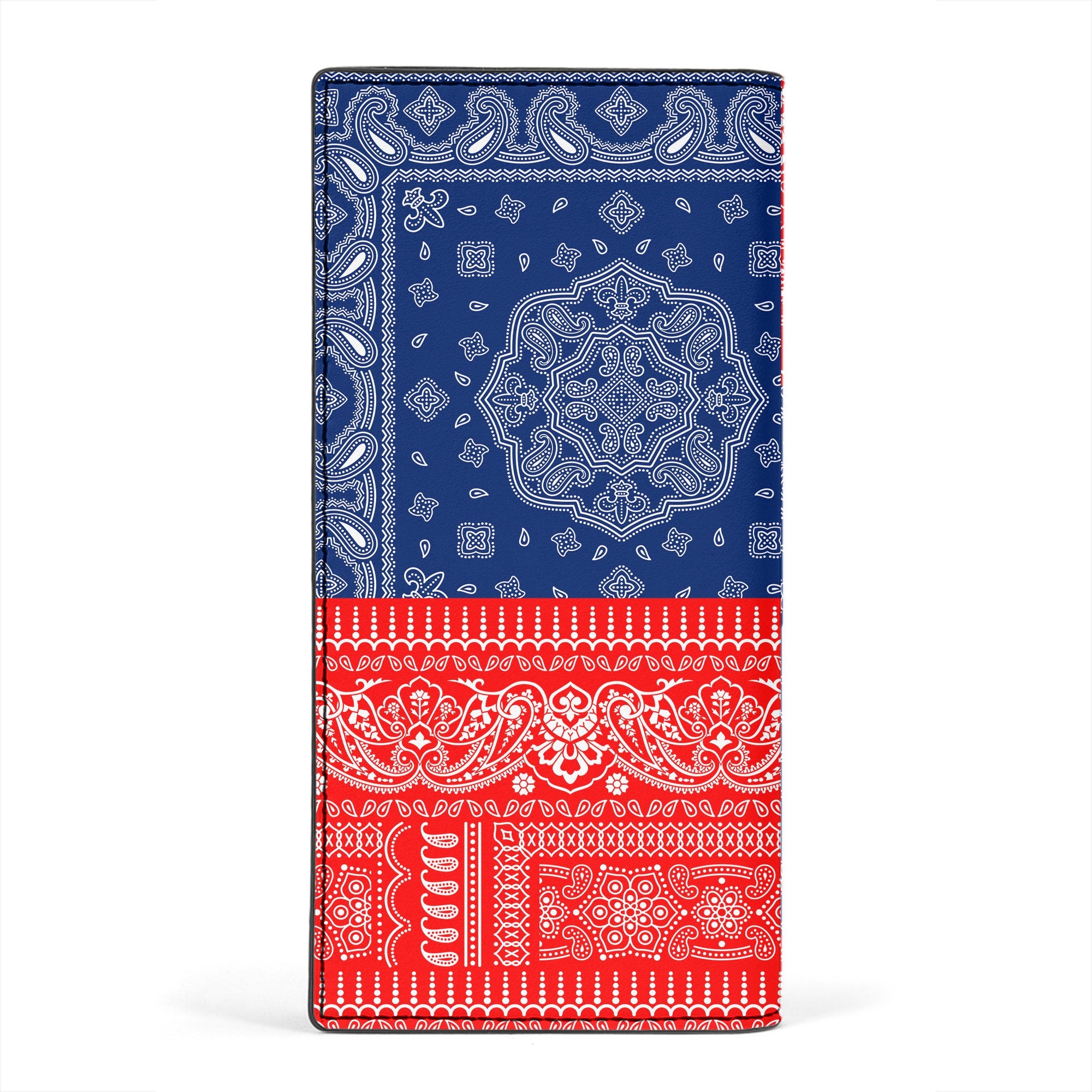 Croatia Leather Wallet Flag And Paisley Basic Style 2