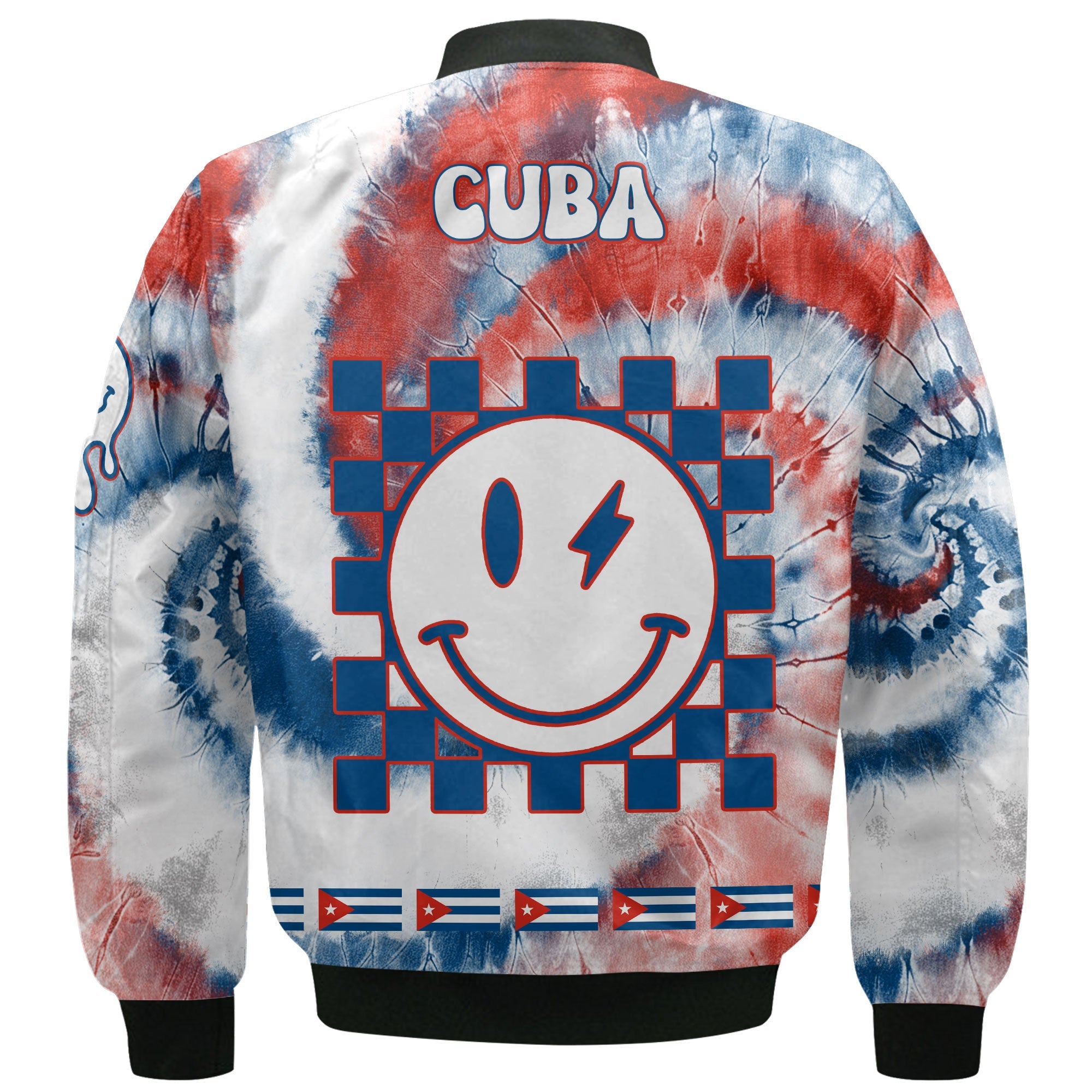 Cuba Bomber Jacket Custom Tie Dye Style 3