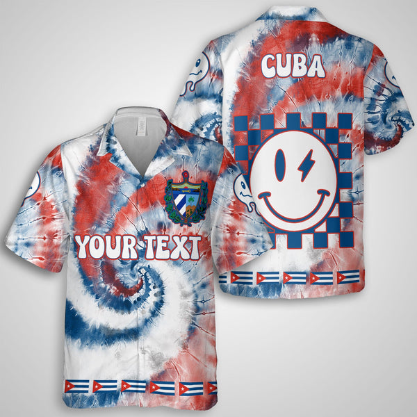 Cuba Hawaiian Shirt Custom Tie Dye Style 1