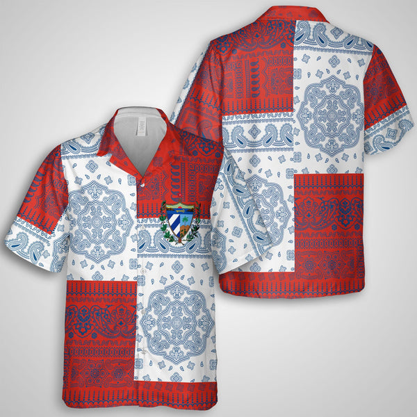 Cuba Hawaiian Shirt Flag And Paisley Basic Style 1