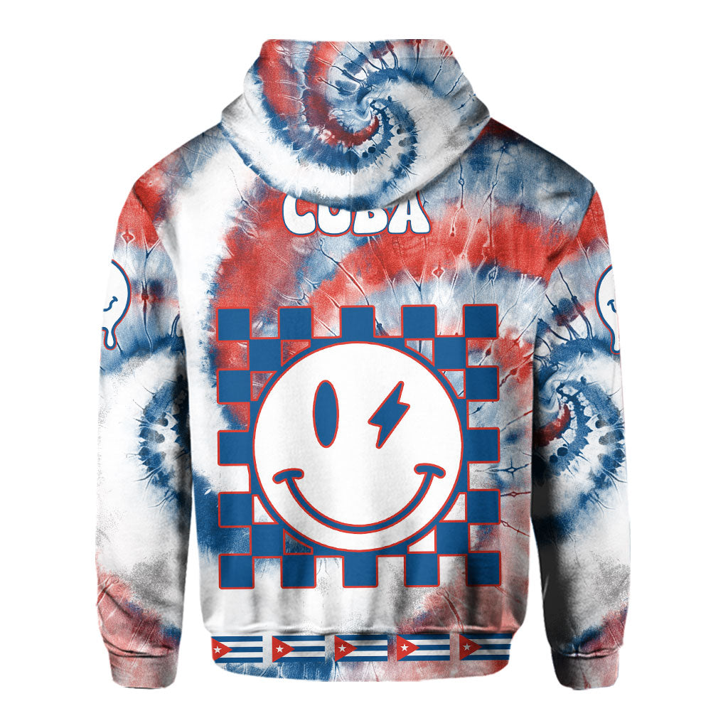 Cuba Hoodie Custom Tie Dye Style 3