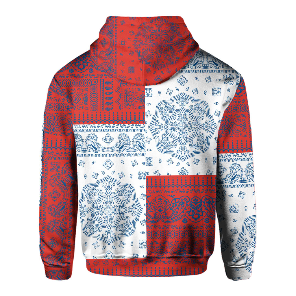 Cuba Hoodie Flag And Paisley Basic Style 3