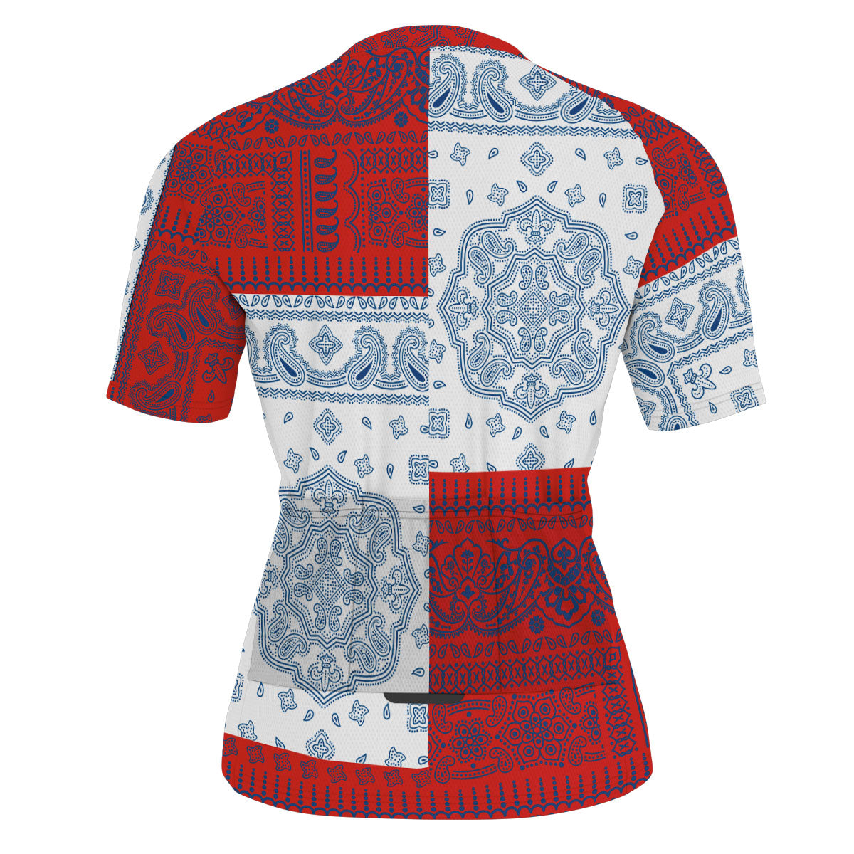 Cuba Men Cycling Jersey Flag And Paisley Basic Style 3