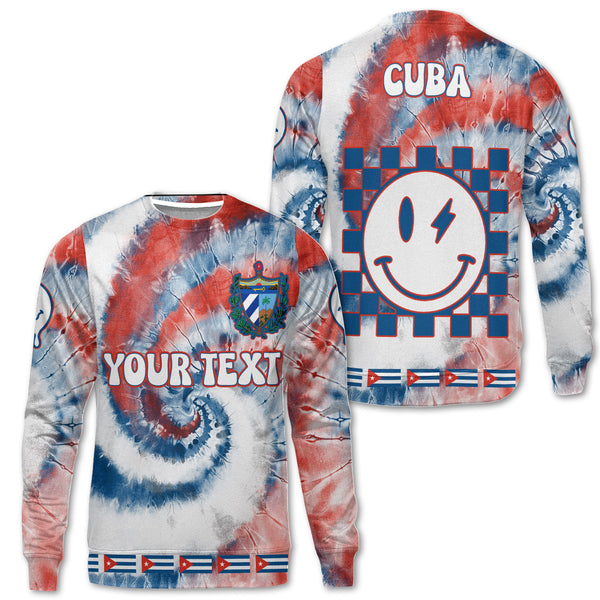 Cuba Sweatshirt Custom Tie Dye Style 1