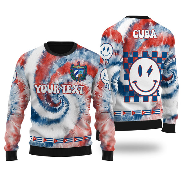 Cuba Ugly Sweater Custom Tie Dye Style 1