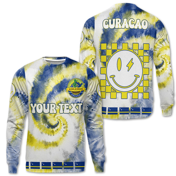 Curacao Sweatshirt Custom Tie Dye Style 1