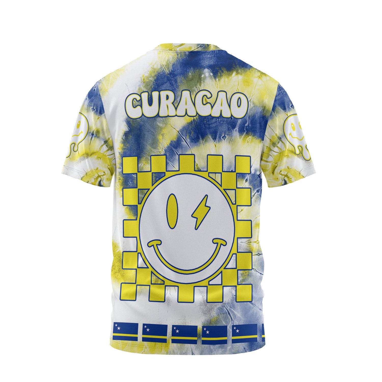 Curacao T Shirt Custom Tie Dye Style 2