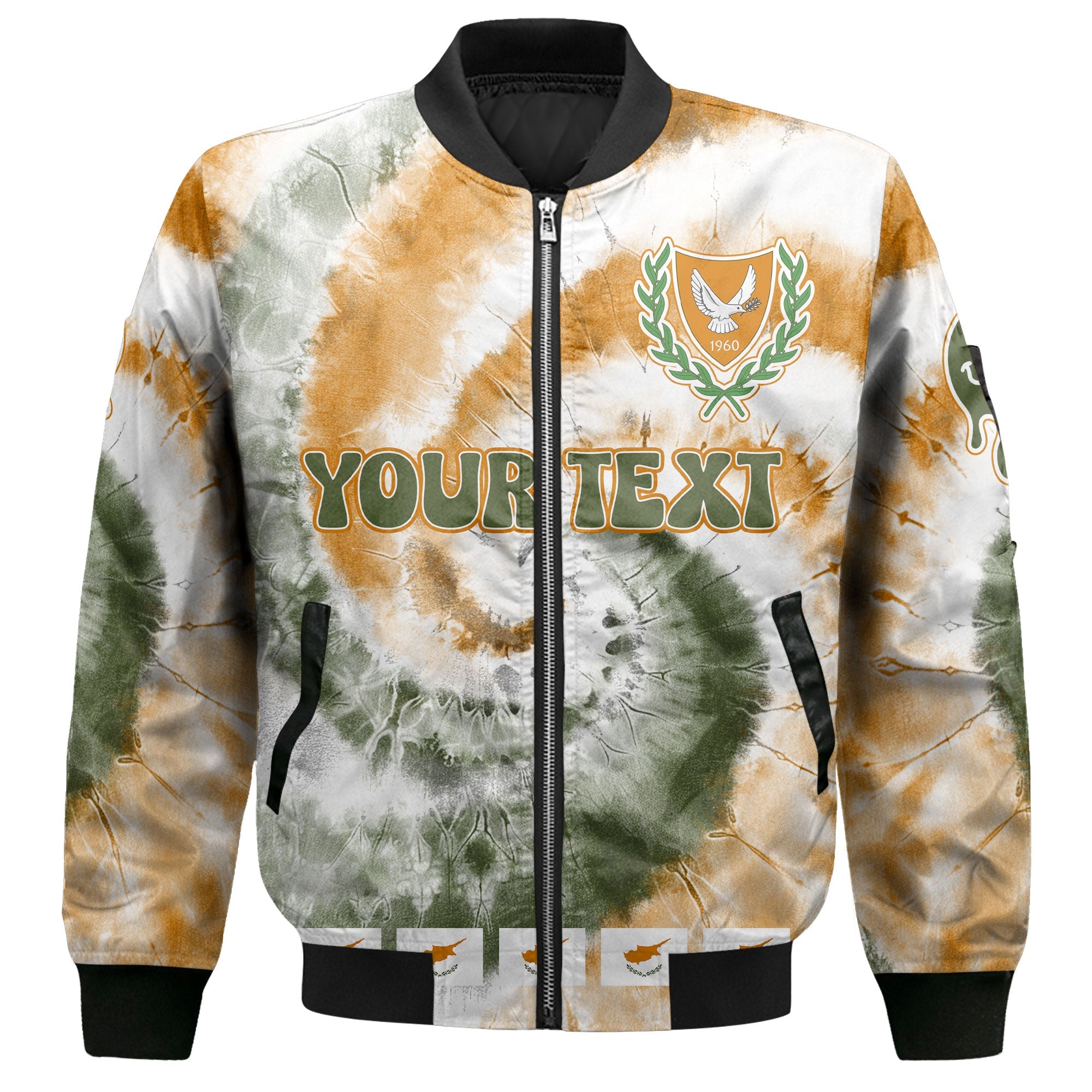 Cyprus Bomber Jacket Custom Tie Dye Style 2