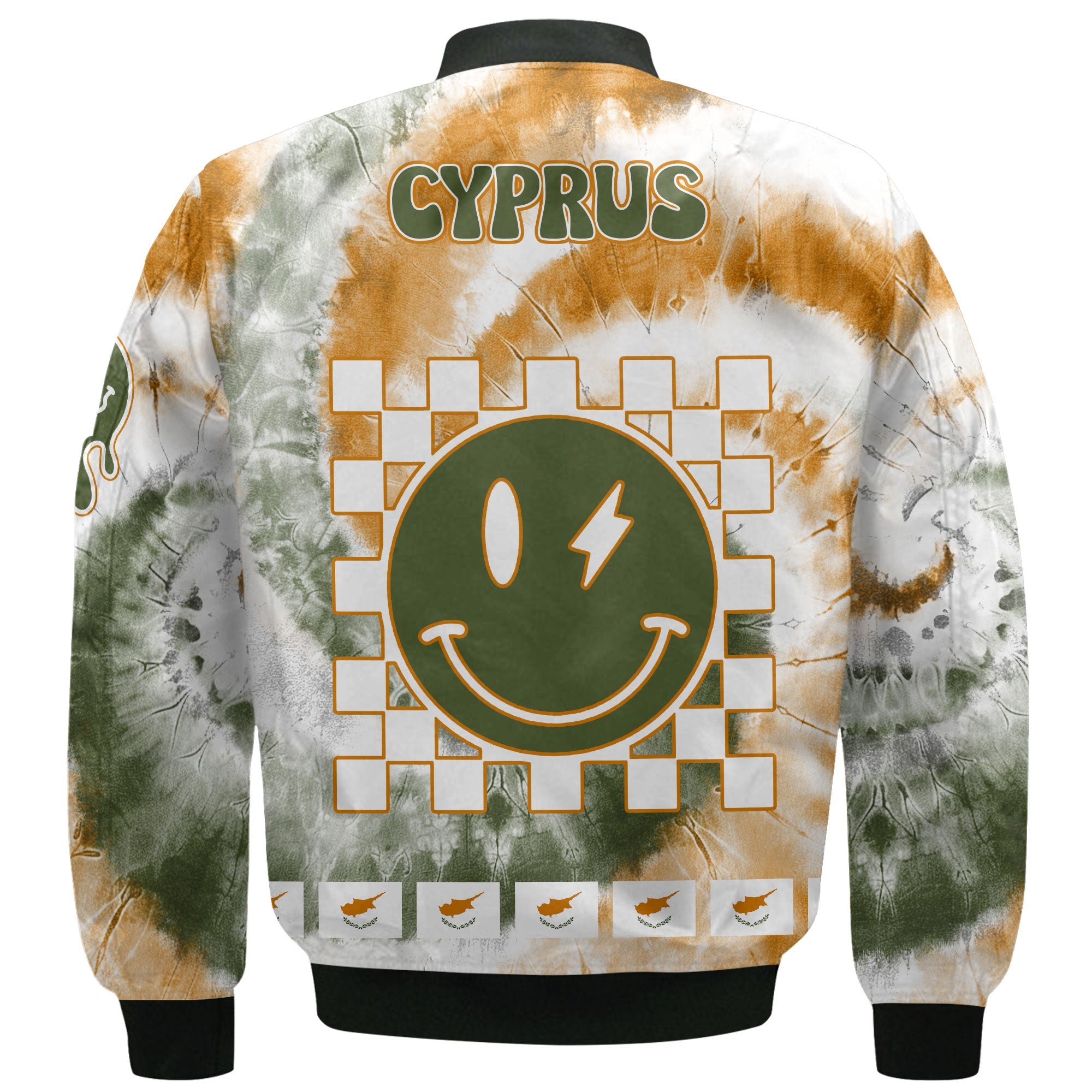 Cyprus Bomber Jacket Custom Tie Dye Style 3