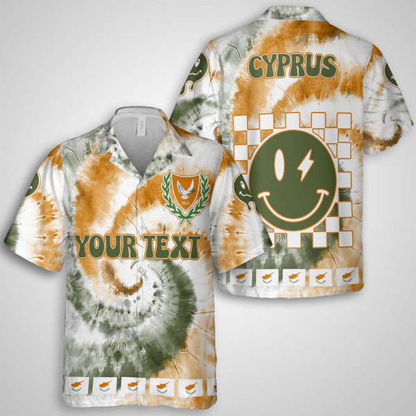 Cyprus Hawaiian Shirt Custom Tie Dye Style 1