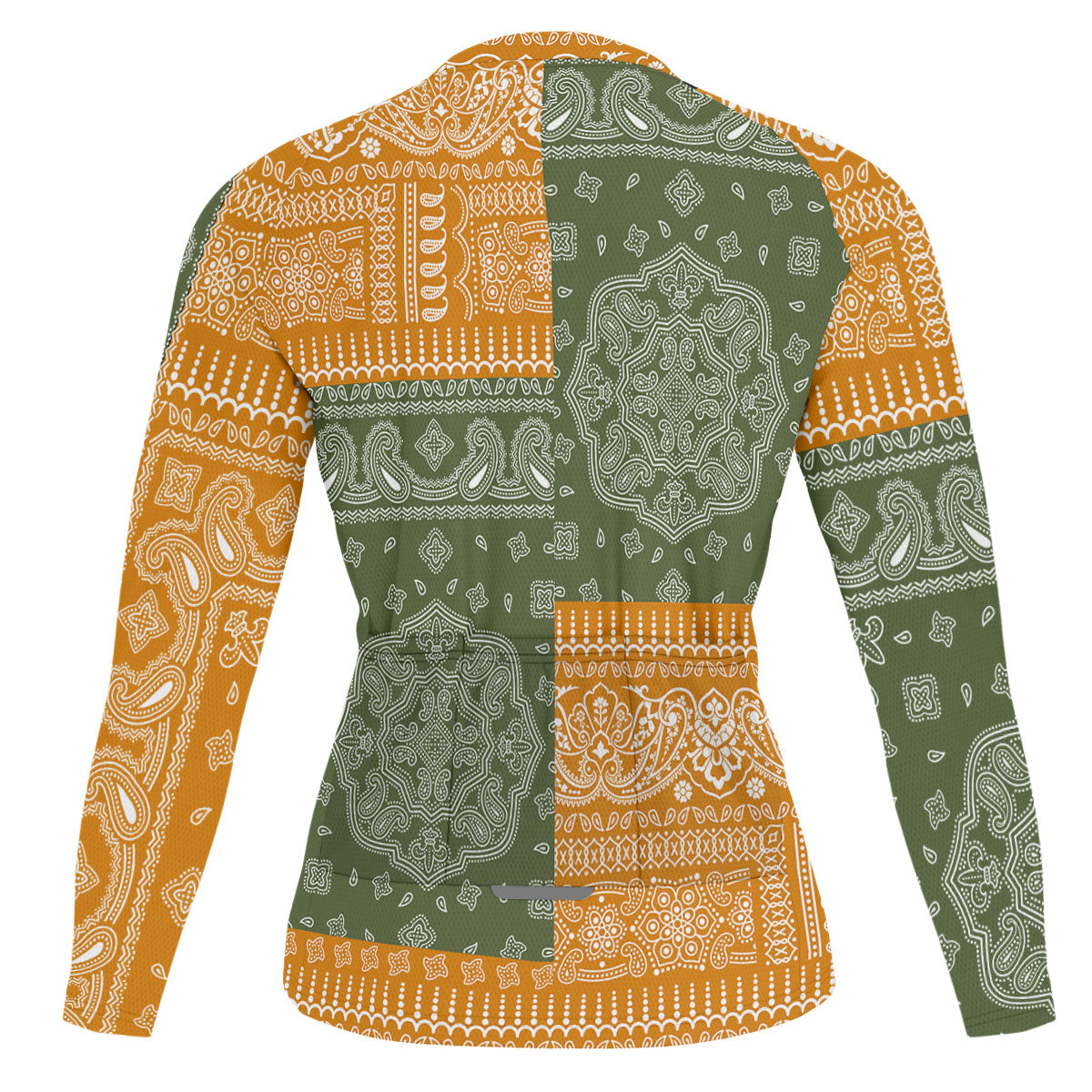 Cyprus Raglan Men Cycling Jersey Long Sleeve Flag And Paisley Basic Style 2