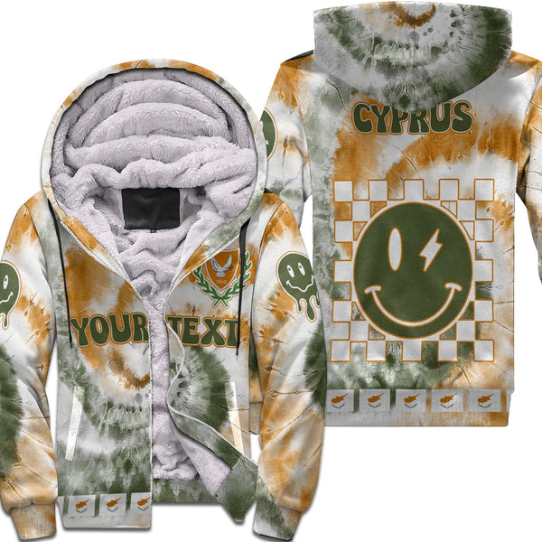 Cyprus Sherpa Hoodie Custom Tie Dye Style 1