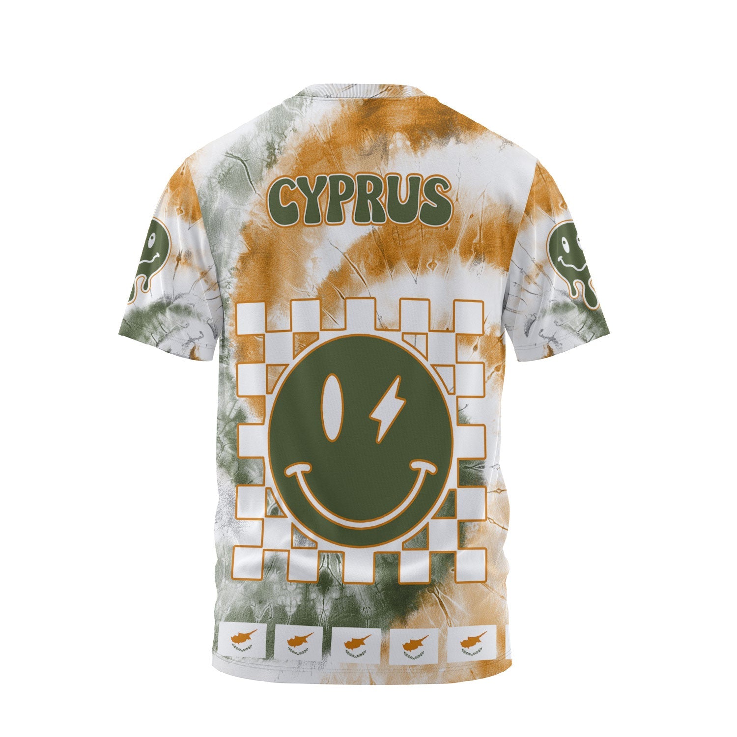 Cyprus T Shirt Custom Tie Dye Style 2