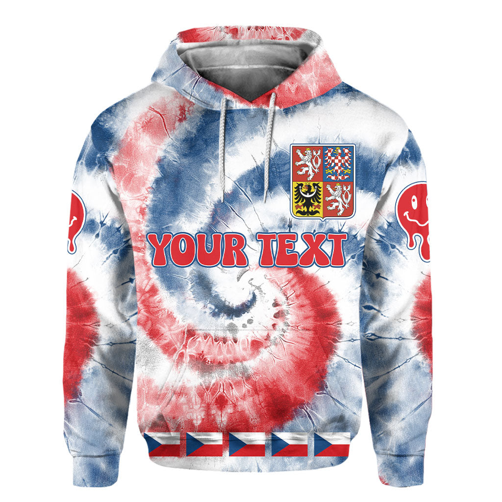 Czech Republic Hoodie Custom Tie Dye Style 2