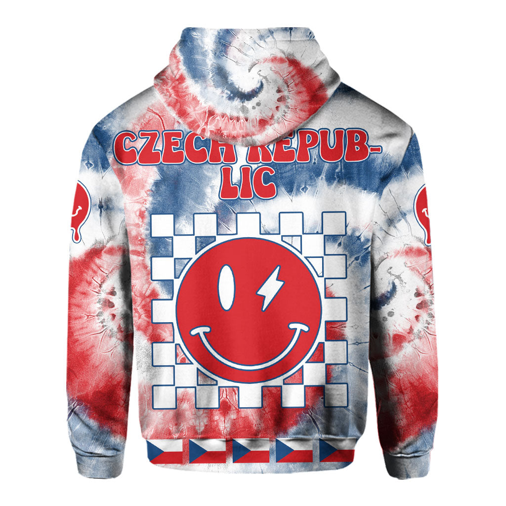 Czech Republic Hoodie Custom Tie Dye Style 3