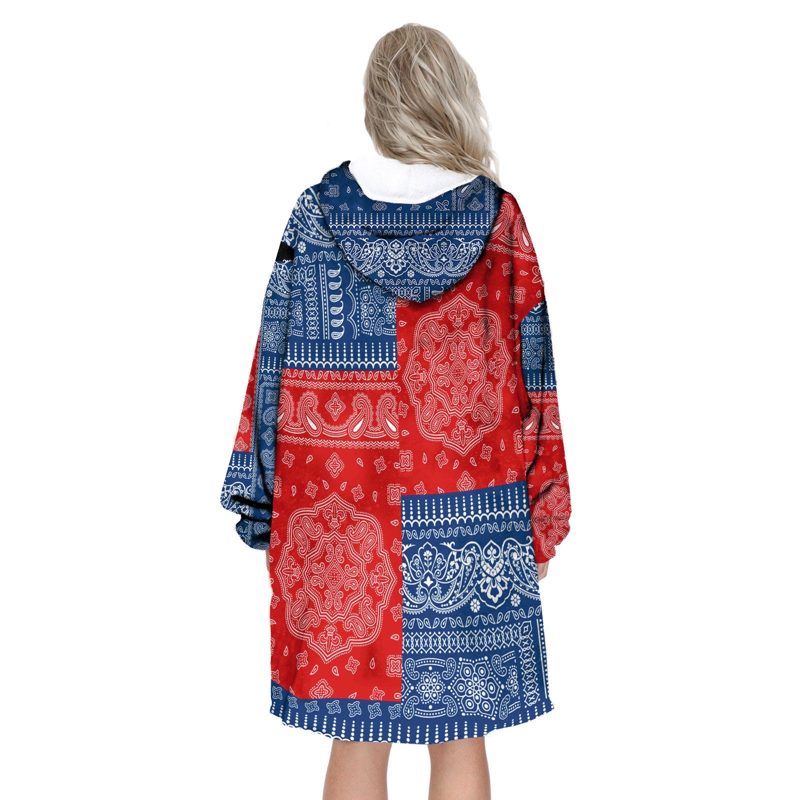 Czech Republic Hoodie Blanket Flag And Paisley Basic Style 3