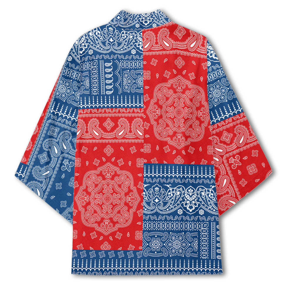 Czech Republic Kimono Flag And Paisley Basic Style 3