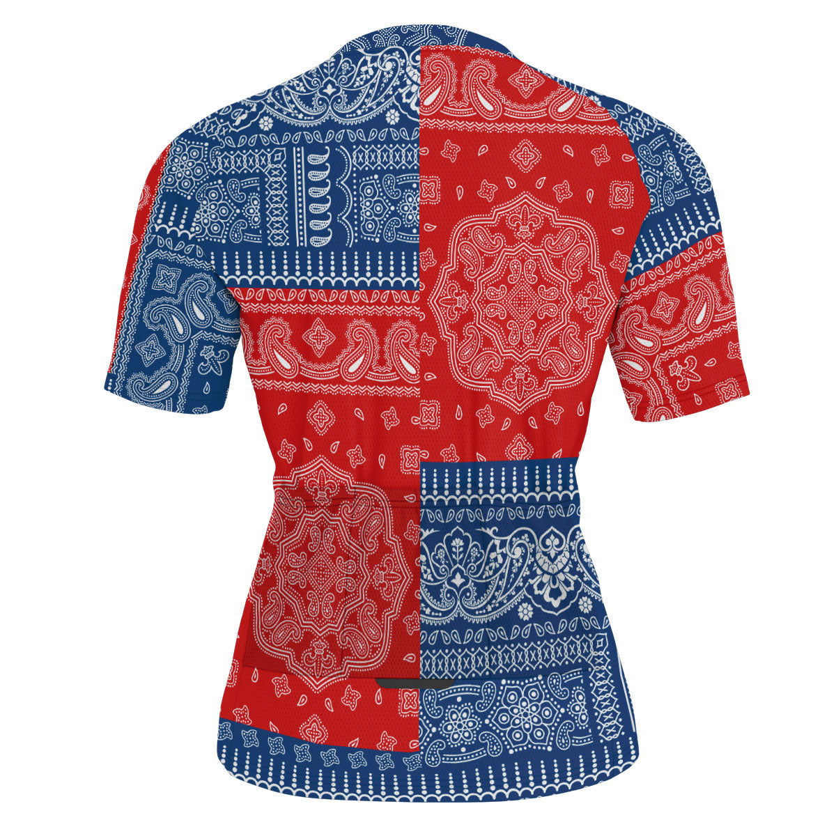 Czech Republic Men Cycling Jersey Flag And Paisley Basic Style 3