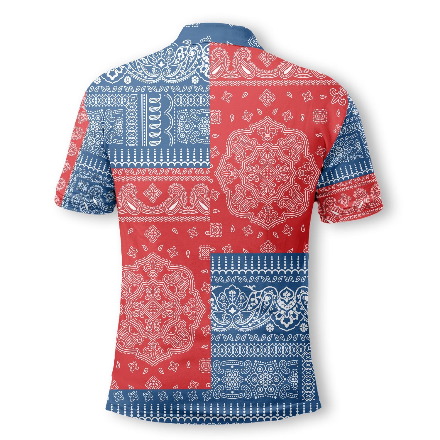 Czech Republic Polo Shirt Flag And Paisley Basic Style 3