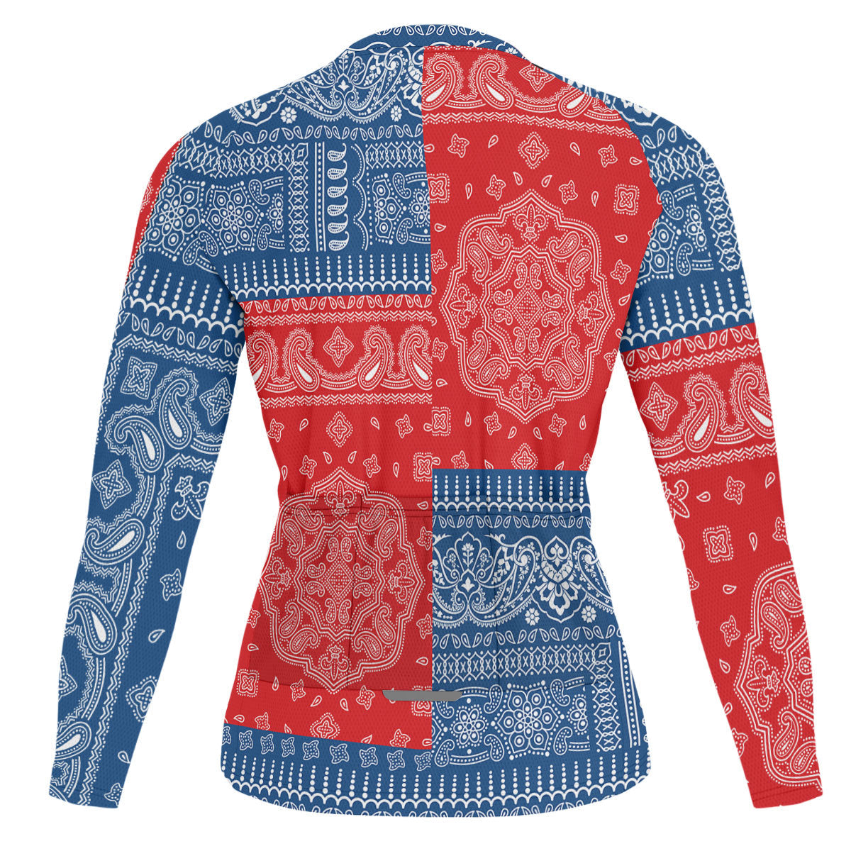 Czech Republic Raglan Men Cycling Jersey Long Sleeve Flag And Paisley Basic Style 2