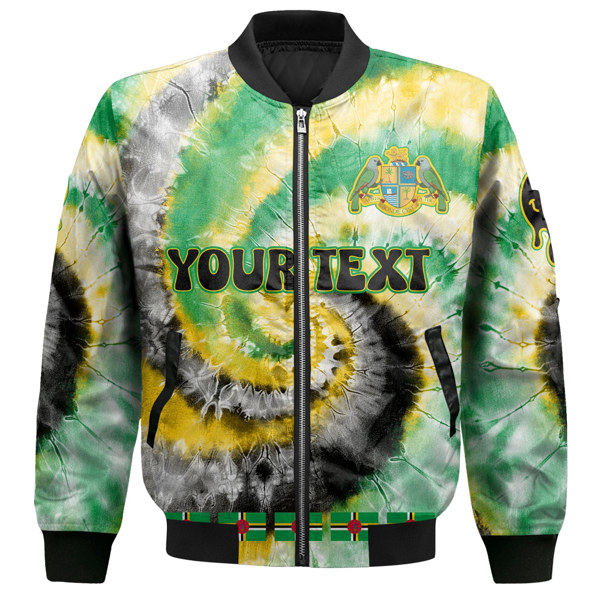 Dominica Bomber Jacket Custom Tie Dye Style 2