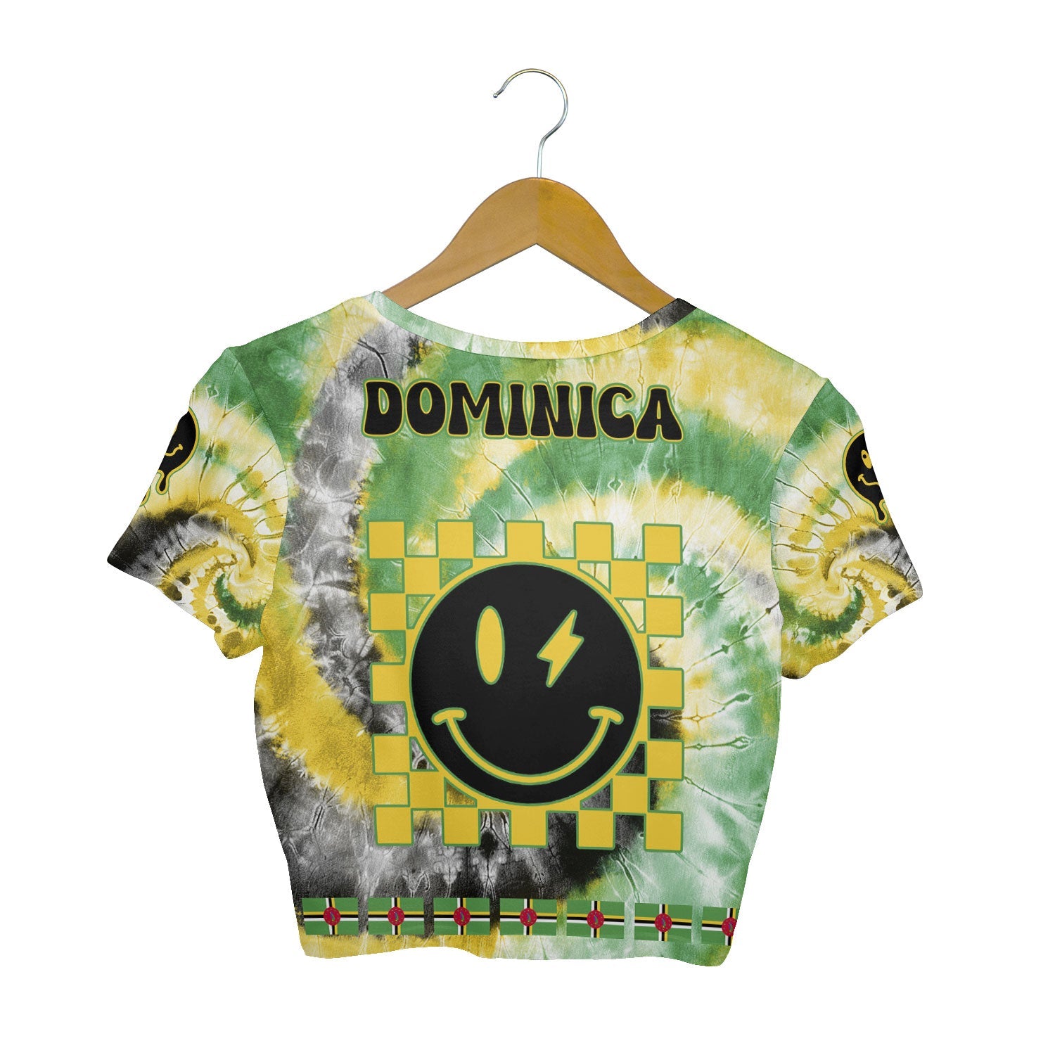 Dominica Croptop T Shirt Custom Tie Dye Style 2