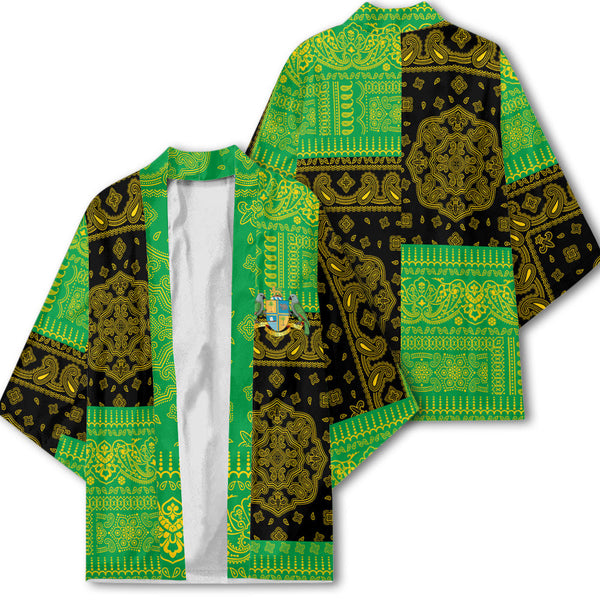 Dominica Kimono Flag And Paisley Basic Style 1