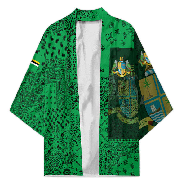 Dominica Kimono Paisley Flag And Skull Style 1