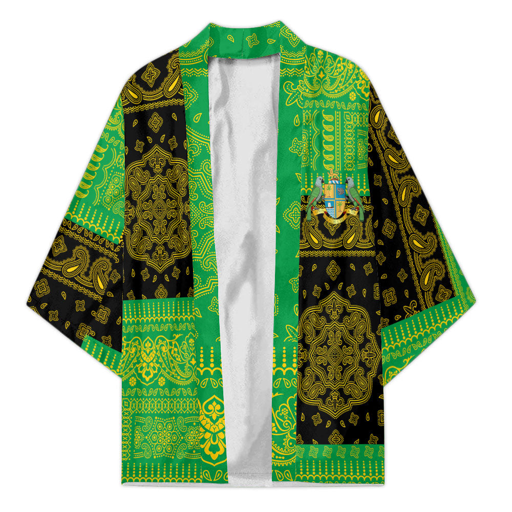 Dominica Kimono Flag And Paisley Basic Style 2