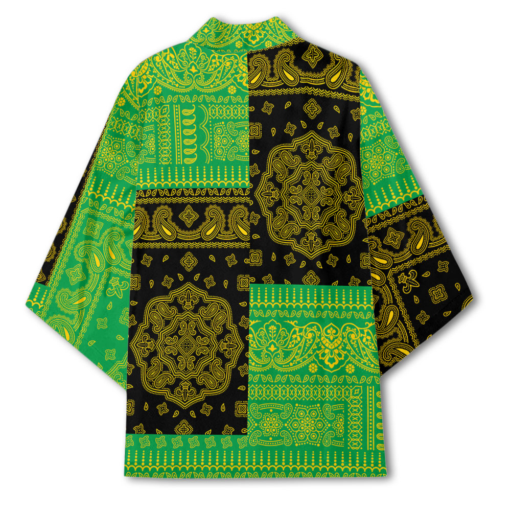 Dominica Kimono Flag And Paisley Basic Style 3