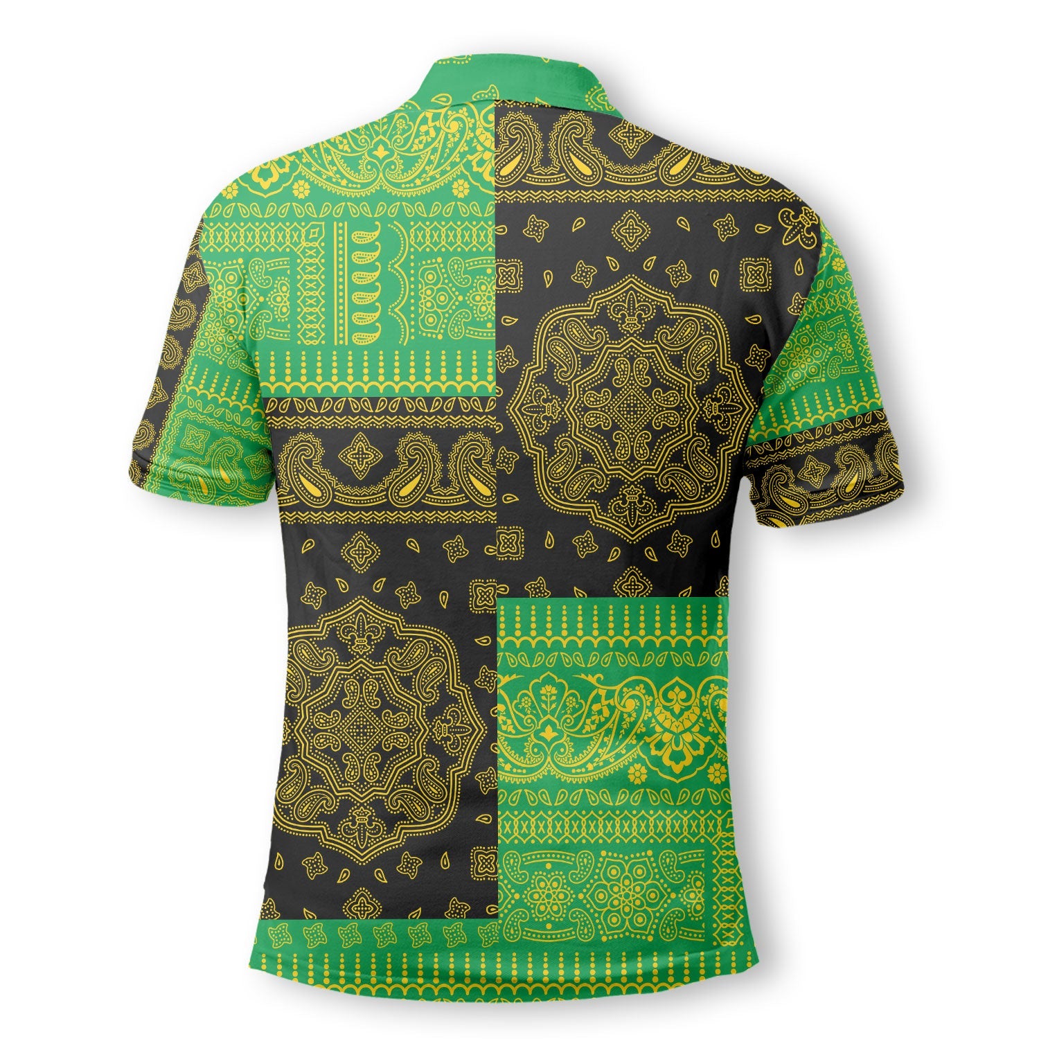 Dominica Polo Shirt Flag And Paisley Basic Style 3