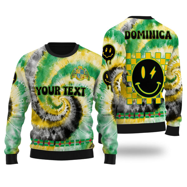 Dominica Ugly Sweater Custom Tie Dye Style 1