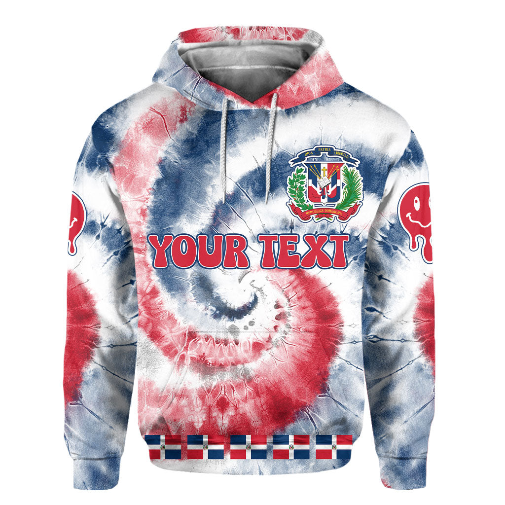 Dominican Republic Hoodie Custom Tie Dye Style 2