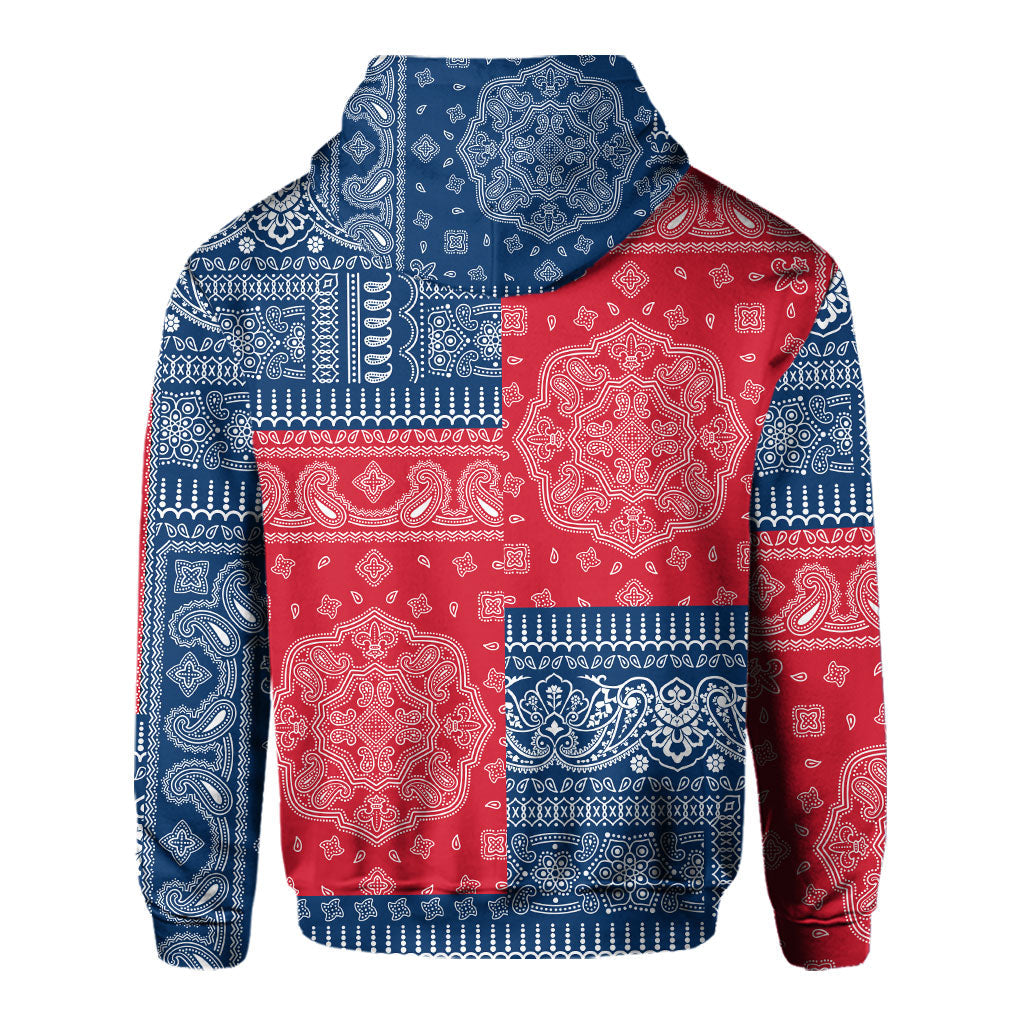 Dominican Republic Hoodie Flag And Paisley Basic Style 3