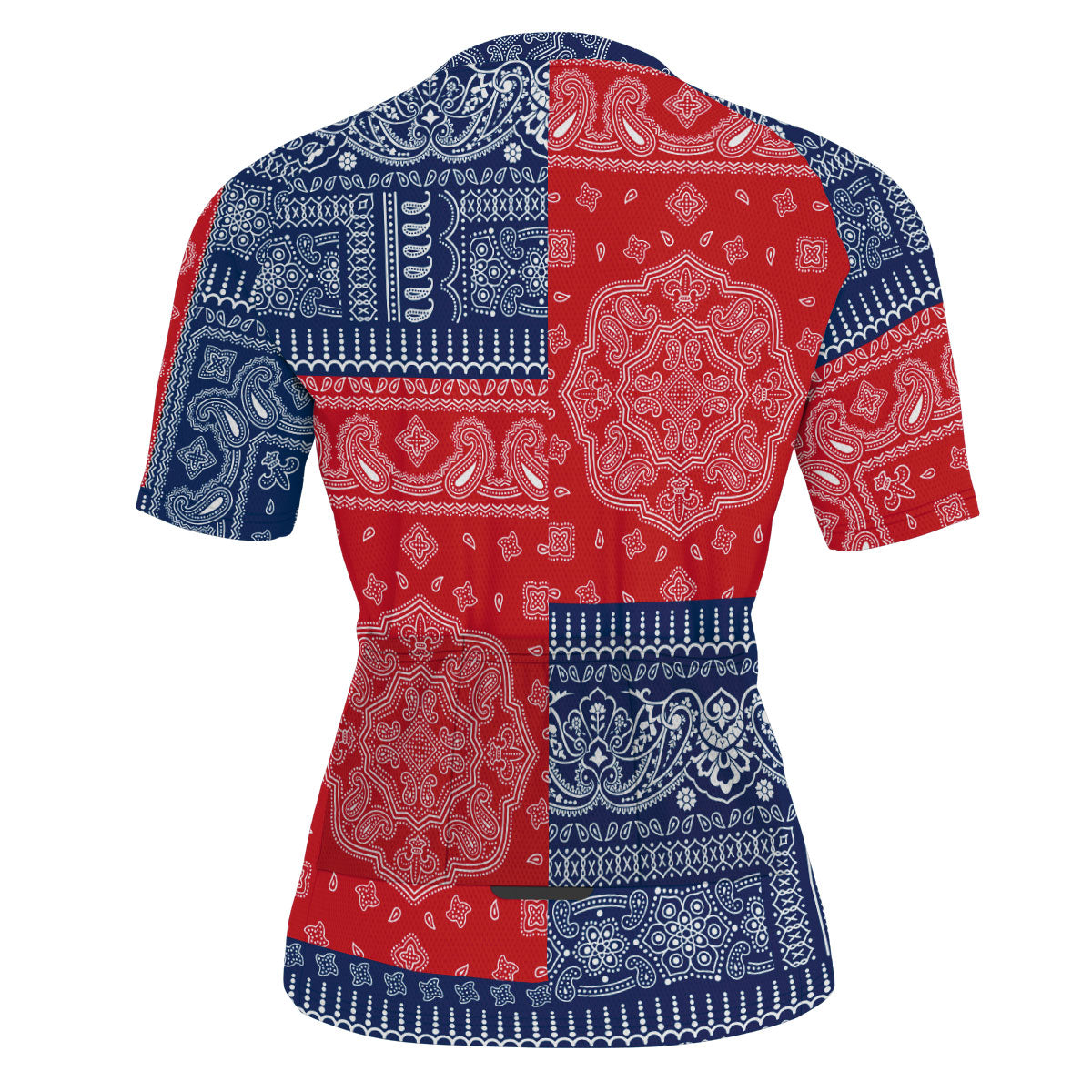 Dominican Republic Men Cycling Jersey Flag And Paisley Basic Style 3